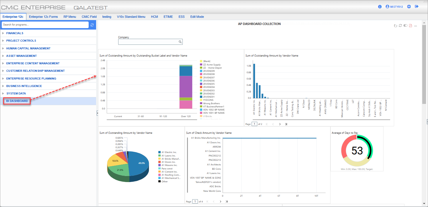 Add Dashboard Link to Treeview