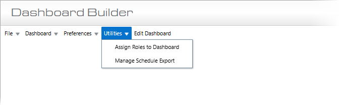 Screenshot of Utilities menu.