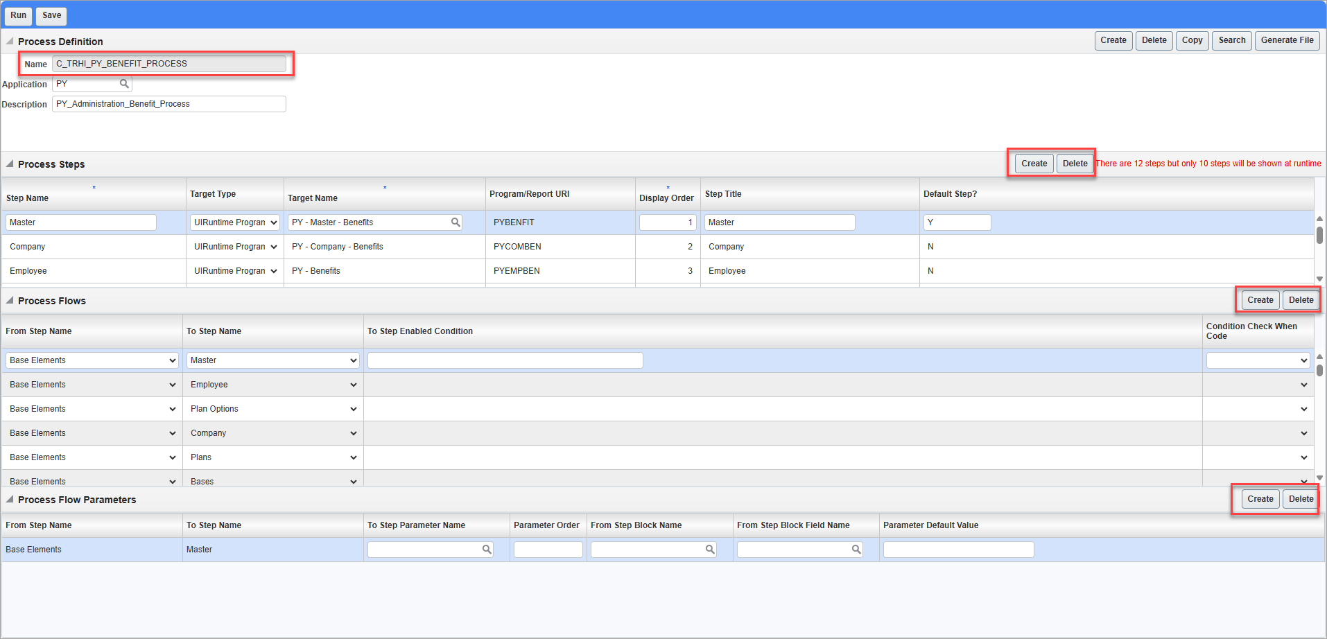 Screenshot of Process Builder with copied process.