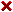 Image of red cross as Delete icon