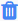 Image of delete icon, a garbage can