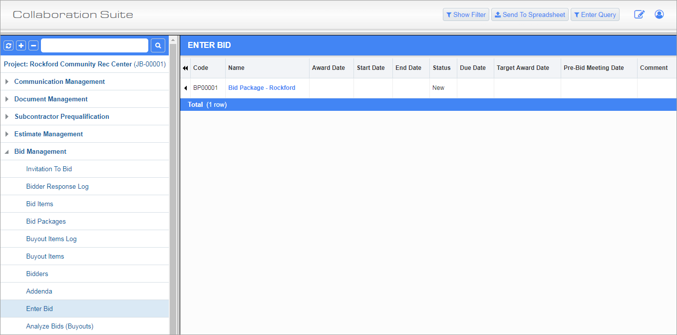 Screenshot of Collaboration Suite