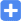 Image of plus icon, white plus sign on blue square