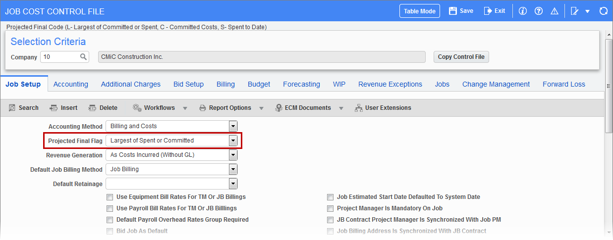 Cost Status Query