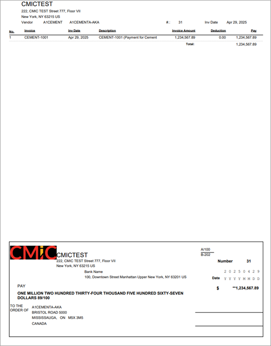 Screenshot of Check Format - Canadian CPA 006 Version 1 (APCHECK1_006).