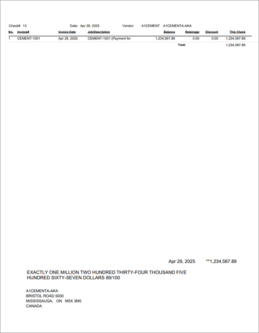 Screenshot of Check Format -Single Stub, Version 3 (APCHECK_HIKUU).