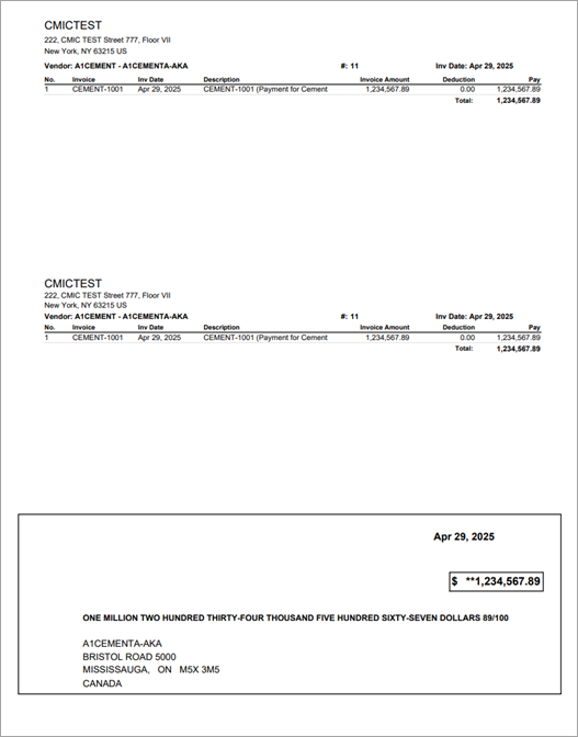 Screenshot of Check Format - Single Stub, Version 2 (APCHK_PC).