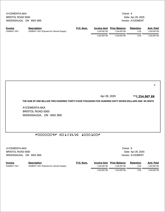 Screenshot of Check Format - Double Stub, Version 5 (APCK_HC_DS).