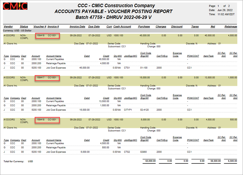 Allow Single Job per Voucher