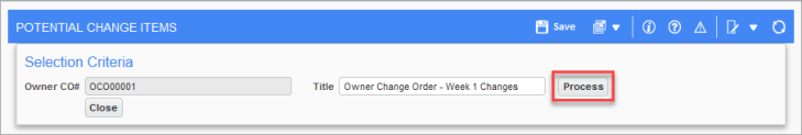 Screenshot of the New Owner CO pop-up window