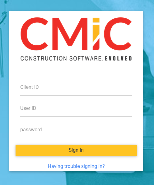 Screenshot of the Cloud Legacy Login Page