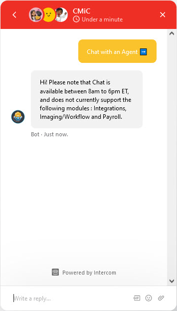 CMiC Assist Messenger Live Chat