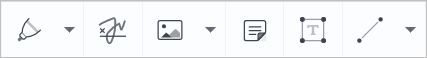 Image of annotation icon toolbar