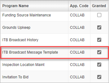 Screenshot of Assign Program