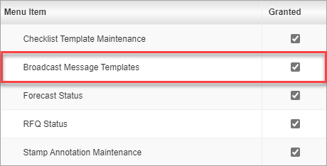 Screenshot of Assign Menu