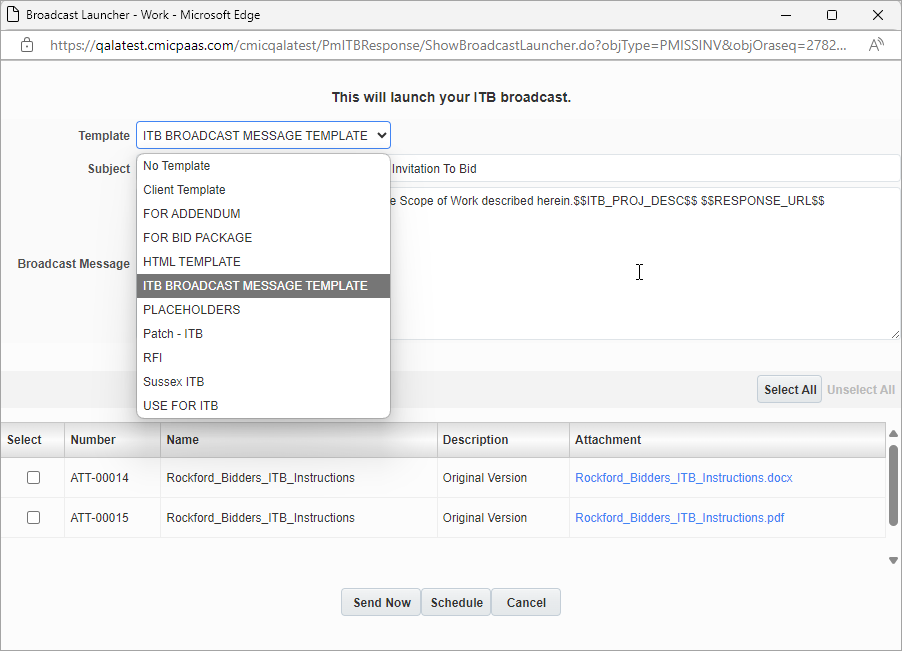 Screenshot of Broadcast Launcher