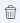 Image of Delete icon, garbage bin