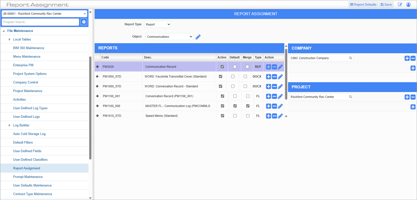 Screenshot of Report Assignment.
