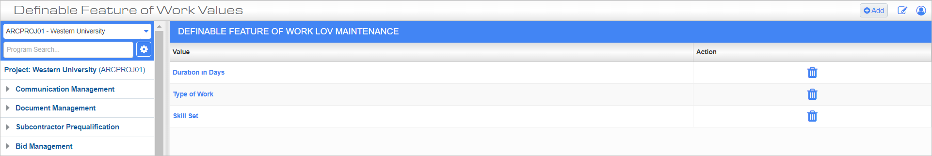 Screenshot of Definable Feature Of Work Values