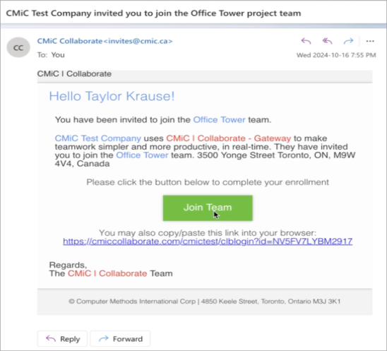 Screenshot of Collaborate Gateway registration and login with Azure.