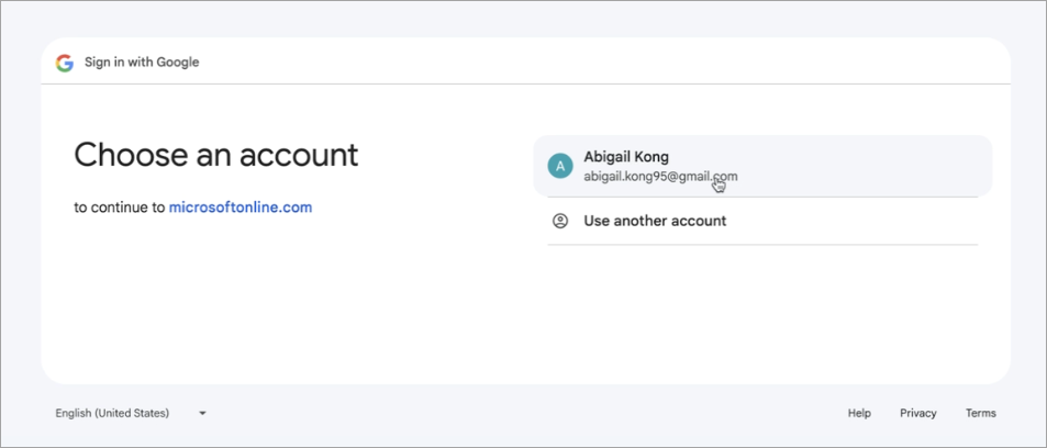 Screenshot of Collaborate Gateway registration and login with Azure.