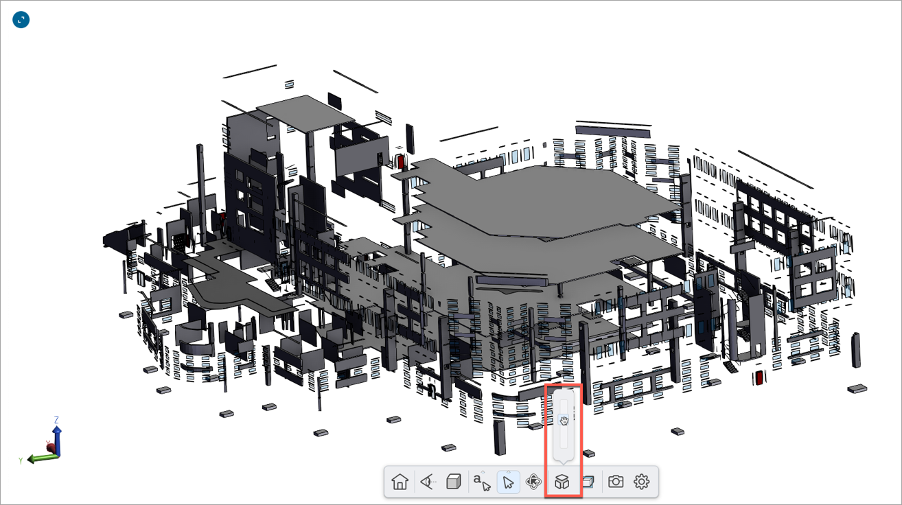 Screenshot of BIM explode.