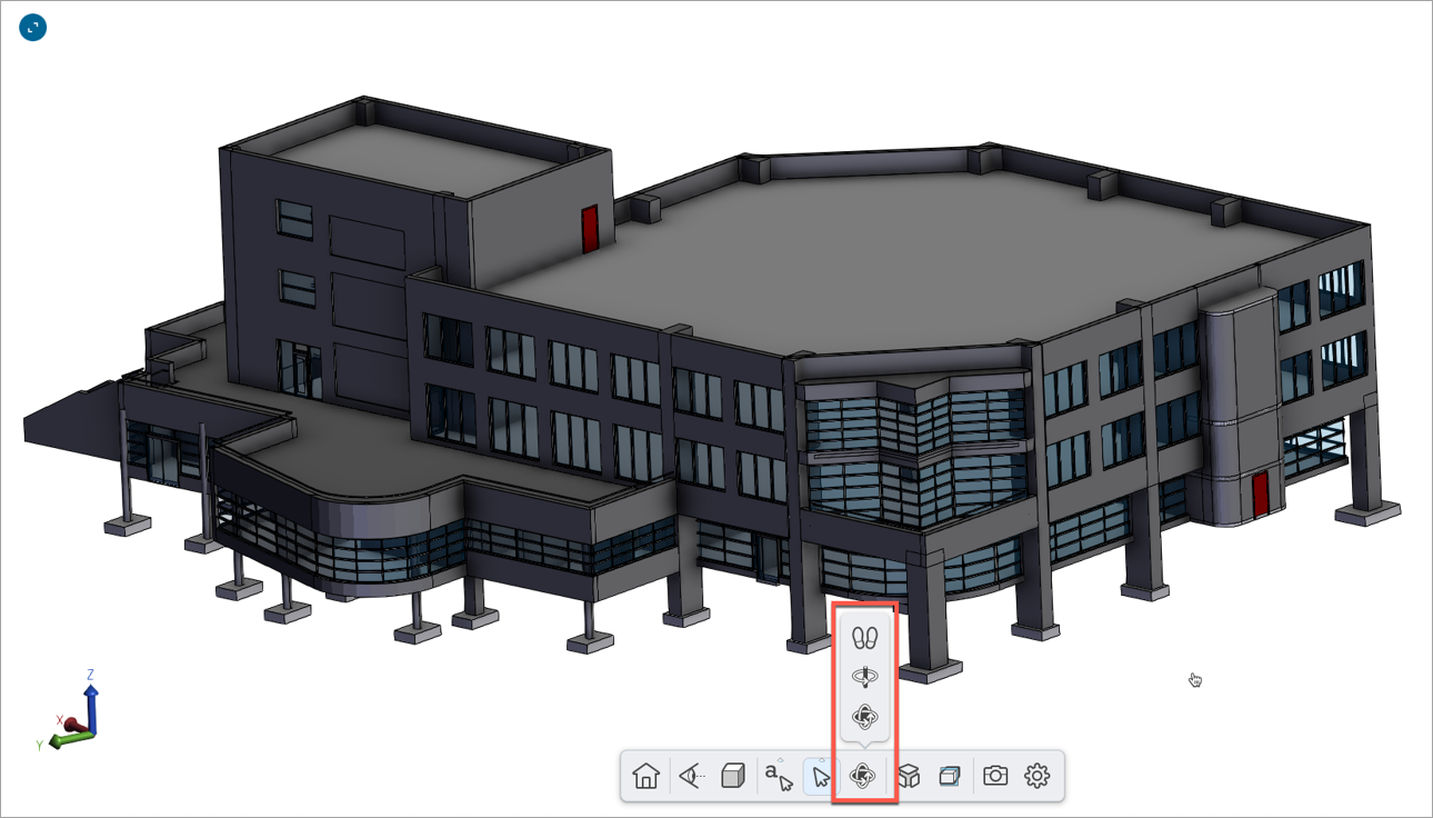 Screenshot of BIM navigation.