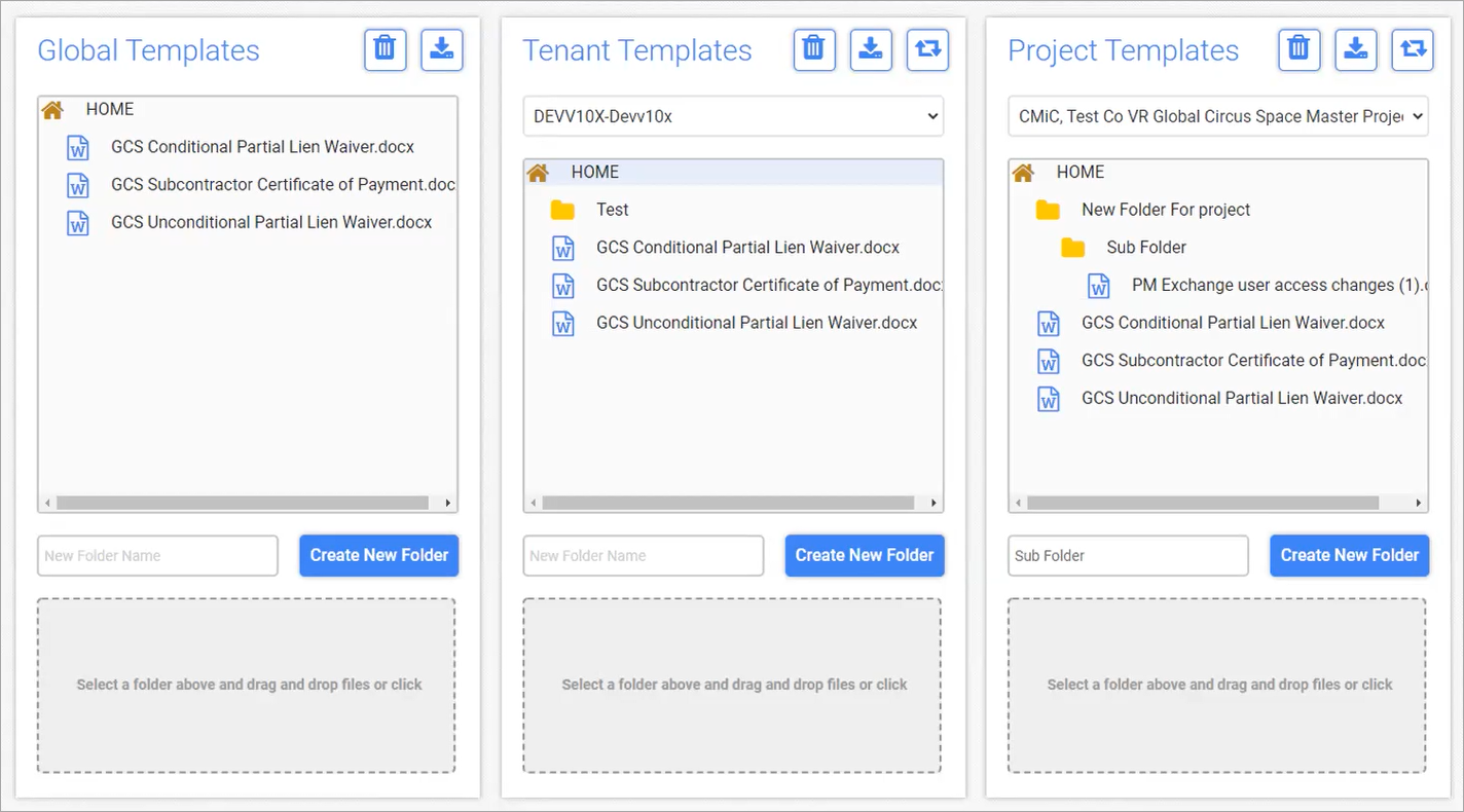 Collaborate - Pay Request - Template Maintenance