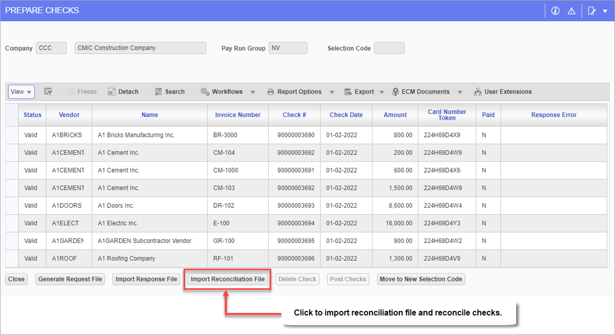 Accounts Payable - Prepare Checks