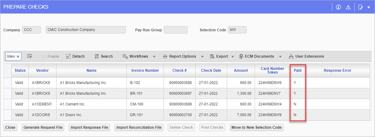 Accounts Payable - Prepare Checks