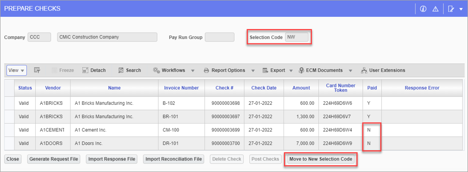 Accounts Payable - Prepare Checks
