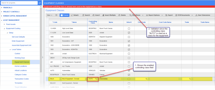 System Data Module - Equipment Costing