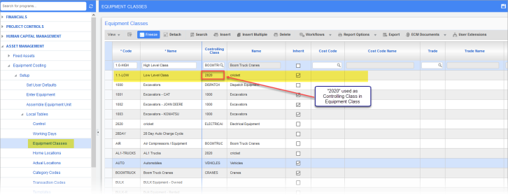 System Data Module - Equipment Costing