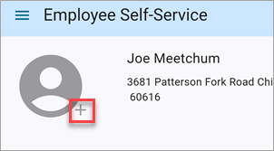 Screenshot of Contact Picture on Home screen.
