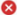 Image of Cancel icon, x on a red circle.