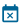 Image of End icon, calendar icon with x.