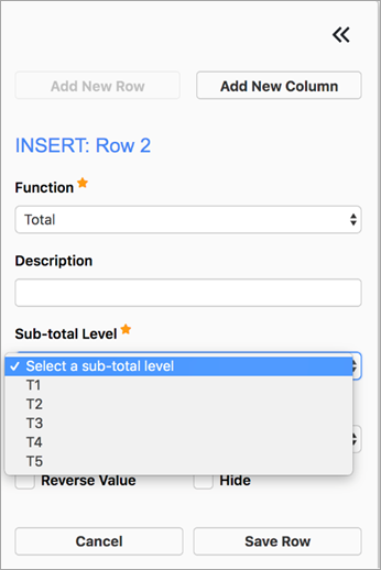 Create New Financial Document from Scratch