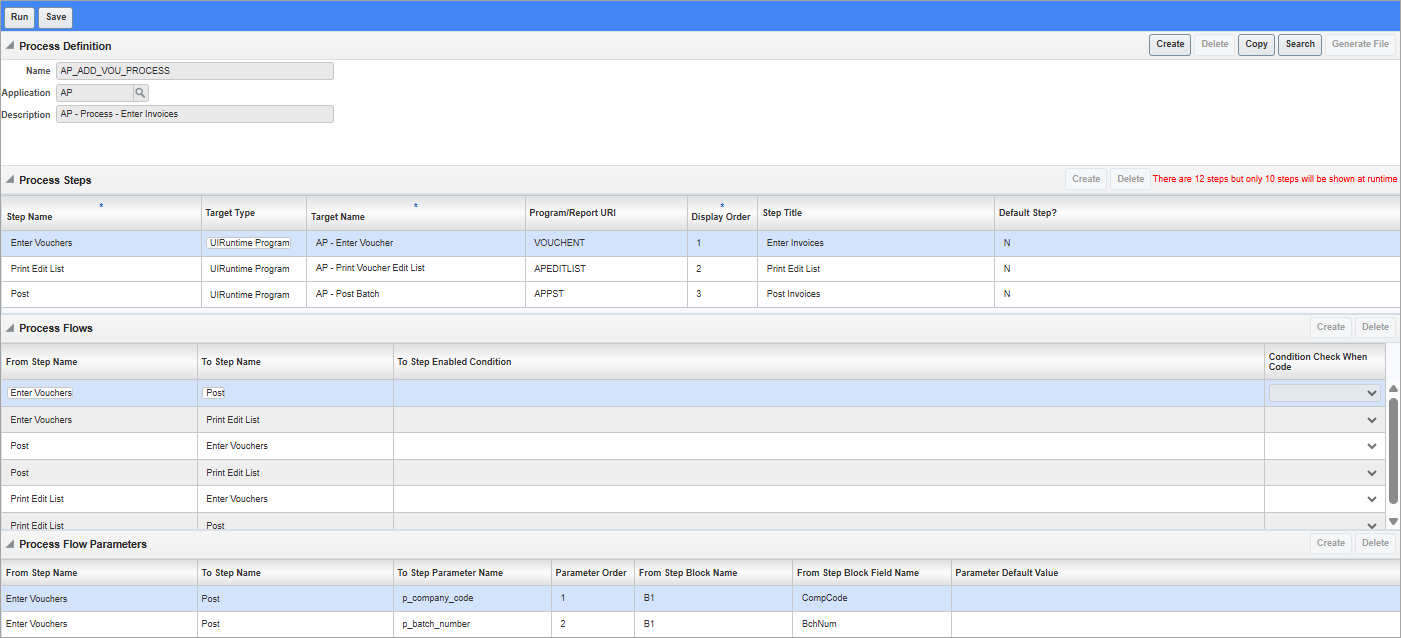 Screenshot of Process Builder screen.