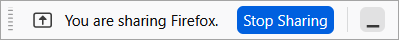 Sample of the [Stop Sharing] button