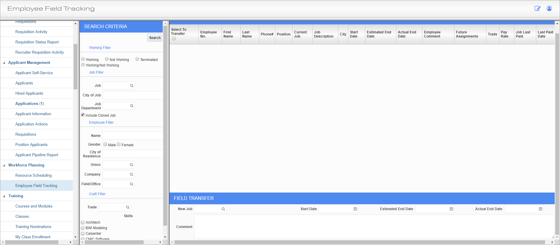 Employee Field Tracking