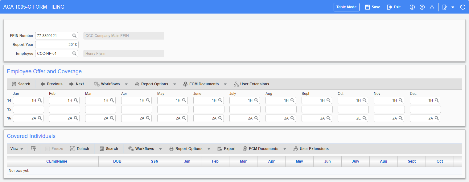 ACA 1095-C Form Filing