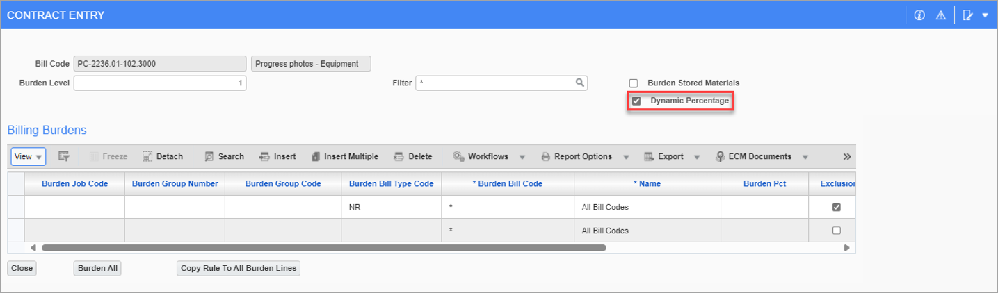 Sample of burden bill code, PC-2236.01-102.3000