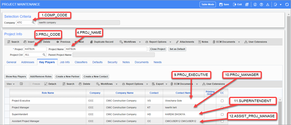Job Costing - JC Project WIP Export