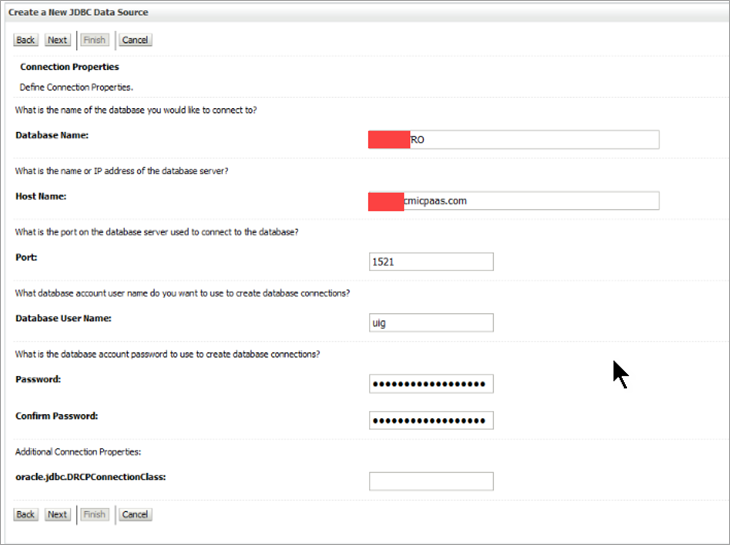 Configuring the Database Connection