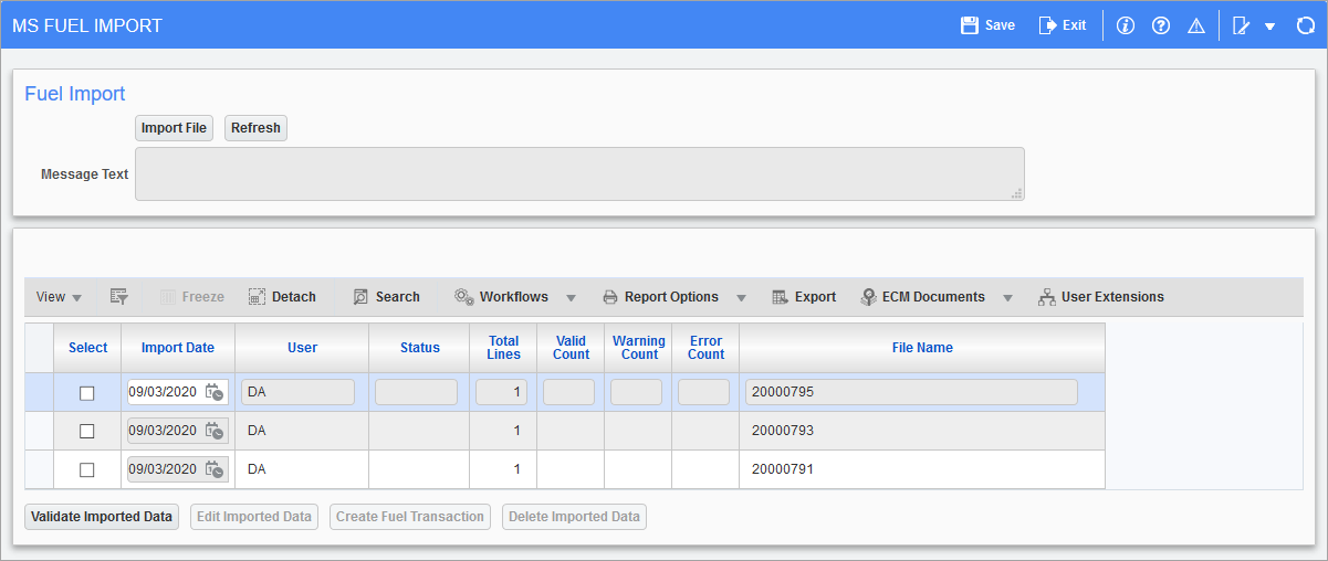 Fuel Import