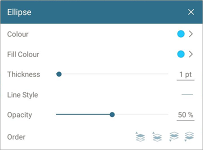 Screenshot of Edit pop-up