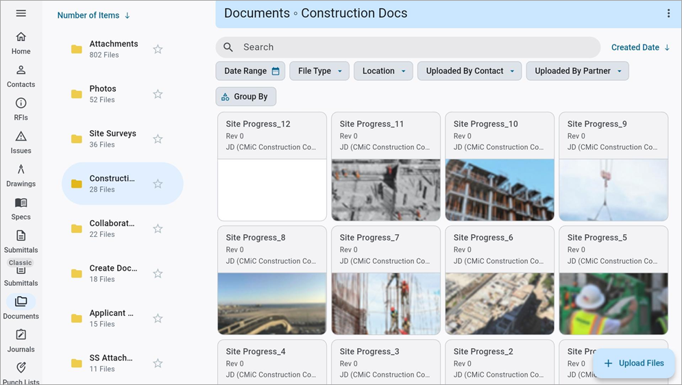 Screenshot of Documents with folder selected