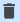 Image of trash can icon, trash can