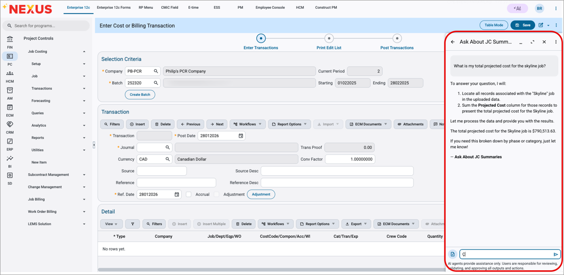 Example of Query Agent