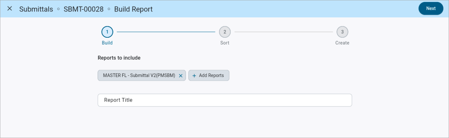 Nexus 01 Highlight - Construct PM - Submittals - MIP Reports